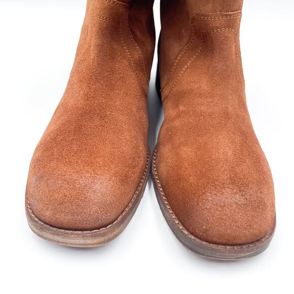 Free People Easton Equestrian Ankle Boot Brown Suede EU 40.5‎ US Women's 9.5 - Picture 6 of 11